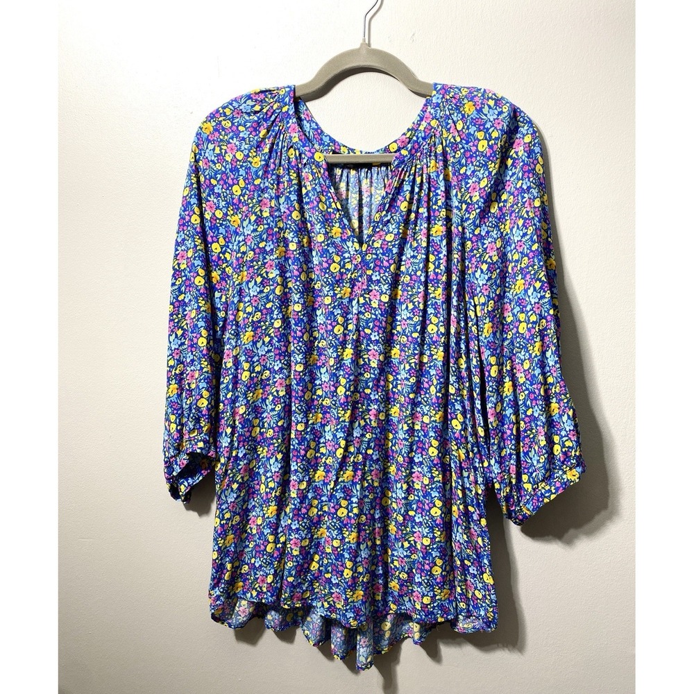Anne Carson Women's Resort Wear Floral Lightweight Flowy Bold Colors Feminine 3X